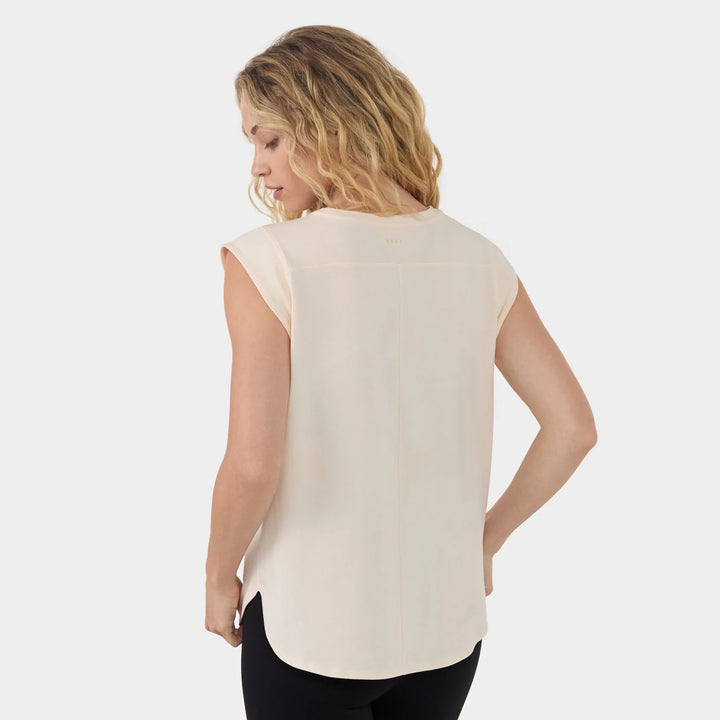 Cap Sleeve Crewneck Tee