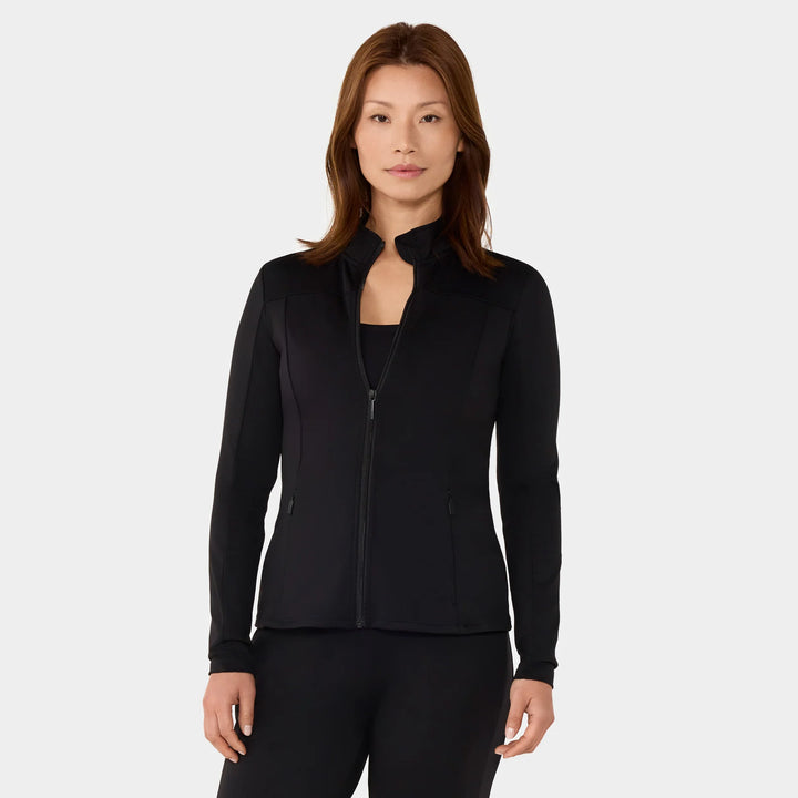 Mock Neck Full Zip Jacket