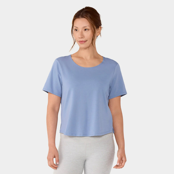 Scoop Neck Vent Tee