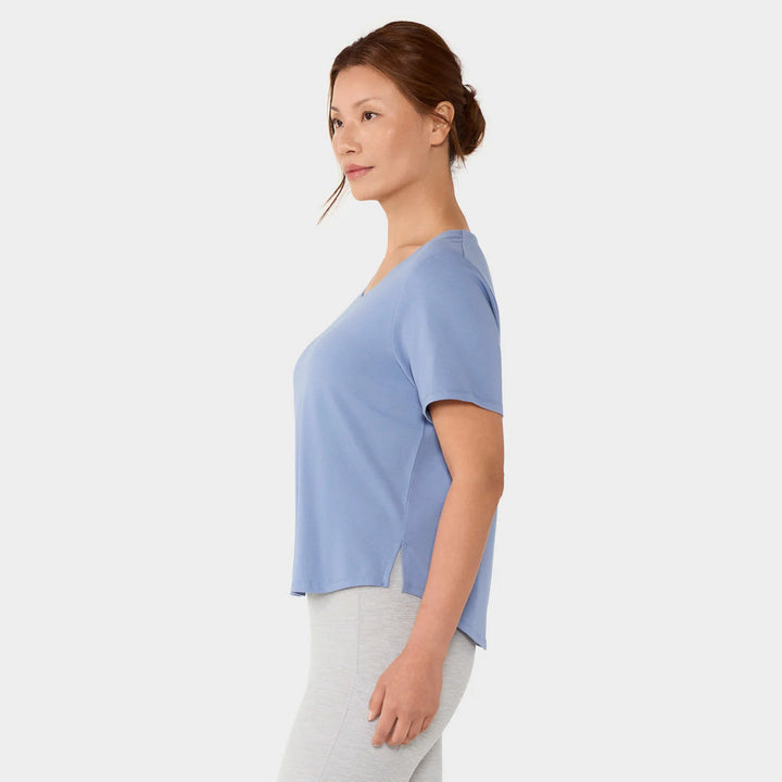 Scoop Neck Vent Tee