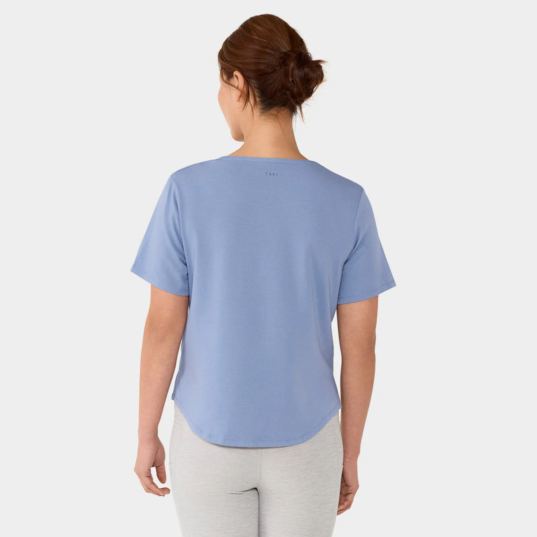 Scoop Neck Vent Tee