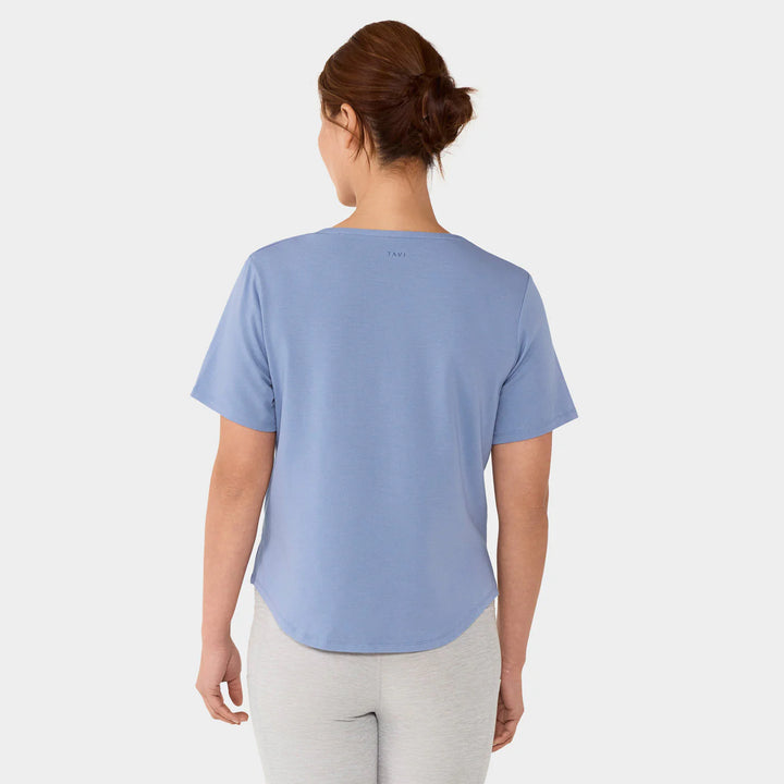 Scoop Neck Vent Tee
