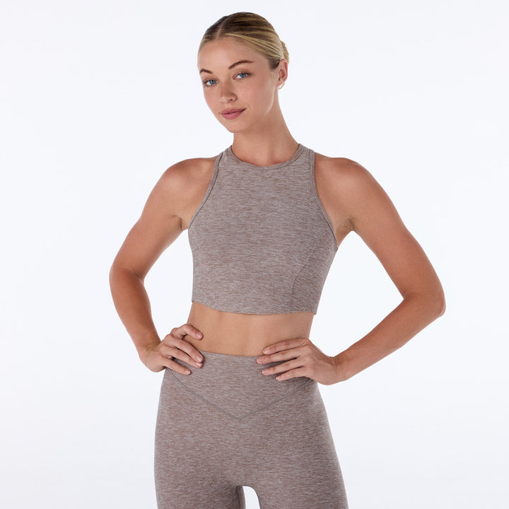 TaviCloud High Waisted 7/8 Smooth Rise Legging - Pebble